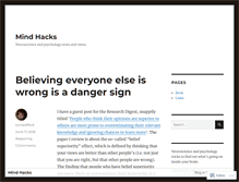 Tablet Screenshot of mindhacks.com
